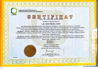 Sertifikat Pemantapan Mutu Eksternal